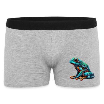 Robot Frog - Men's Boxer Shorts - heather grey - Front