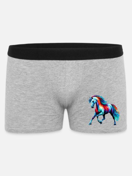 Horse - Men's Boxer Shorts - heather grey