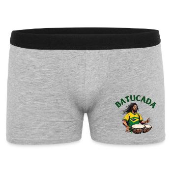 Batucada, joueur de batucada, percussion - Boxer Homme - gris chiné - Devant