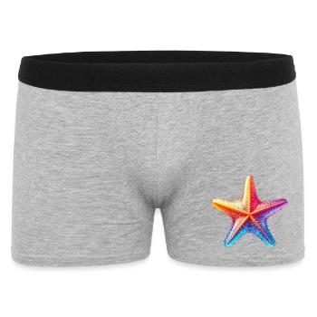 Seestern - Männer Boxer Shorts - Grau meliert - Vorne