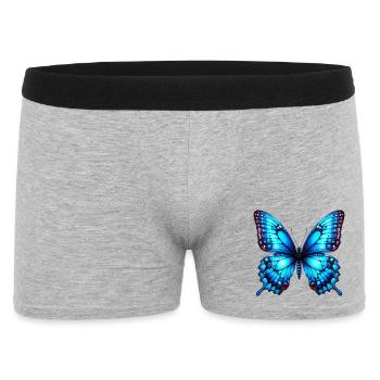 Schmetterling - Männer Boxer Shorts - Grau meliert - Vorne