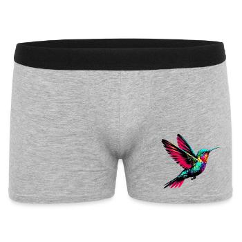 Hummingbird - Men's Boxer Shorts - heather grey - Front