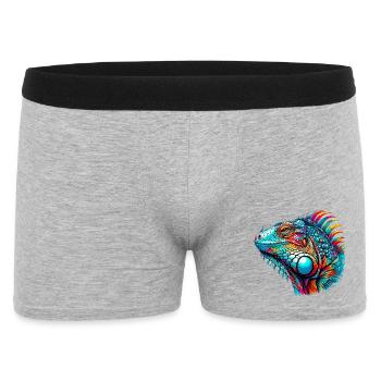 Iguane - Boxer Homme - gris chiné - Devant
