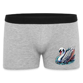 Swan - Men's Boxer Shorts - heather grey - Front