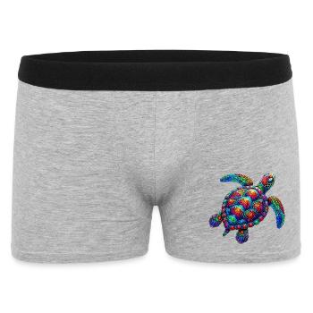 Schildkröte - Männer Boxer Shorts - Grau meliert - Vorne
