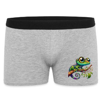 Gecko - Boxer Homme - gris chiné - Devant