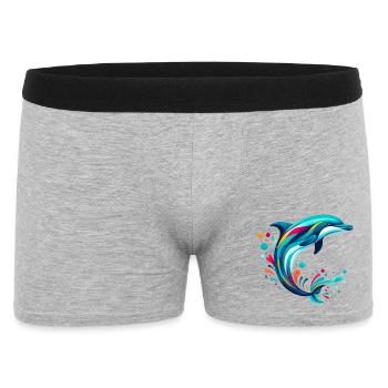 Dolphin - Men's Boxer Shorts - heather grey - Front