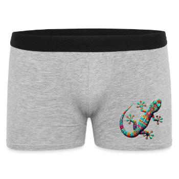 Gecko - Boxer Homme - gris chiné - Devant