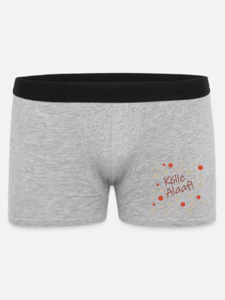 Kölle Alaaf - Männer Boxer Shorts - Grau meliert