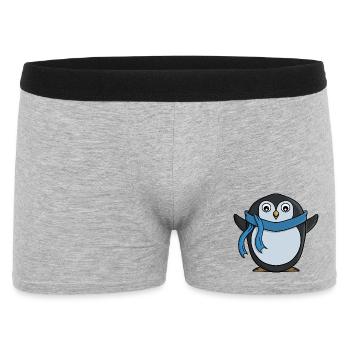 Cute Penguin - Men's Boxer Shorts - heather grey - Front