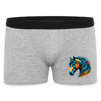 Cheval - Boxer Homme - gris chiné - Devant