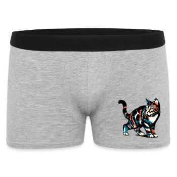 Chat - Boxer Homme - gris chiné - Devant