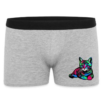 Chat - Boxer Homme - gris chiné - Devant