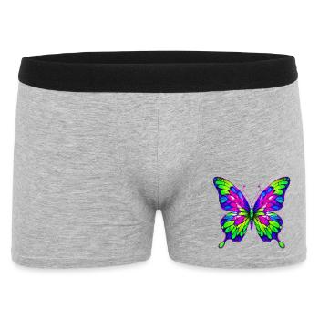 Schmetterling - Männer Boxer Shorts - Grau meliert - Vorne