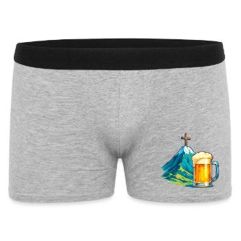 Mountain Cross Beer Festival Illustration - Men's Boxer Shorts - heather grey - Front