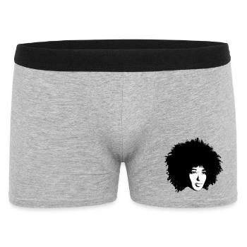 T-shirt afro-beauté - Boxer Homme - gris chiné - Devant