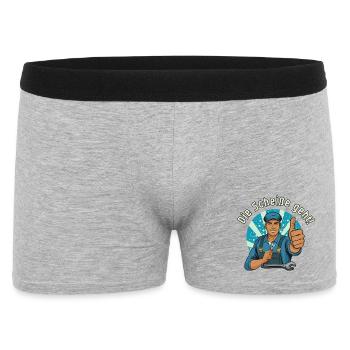 Motiv Mechaniker Daumenhoch, endlich funktionierts - Männer Boxer Shorts - Grau meliert - Vorne