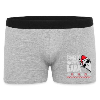Les lunettes de soleil Llama Cool Side préférées du Père Noël - Boxer Homme - gris chiné - Devant