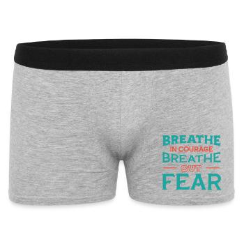 Inspire le courage - Boxer Homme - gris chiné - Devant