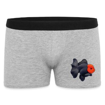 Oranda de grade noir avec poisson rouge du quartier général des Cheveux Rouges - Boxer Homme - gris chiné - Devant