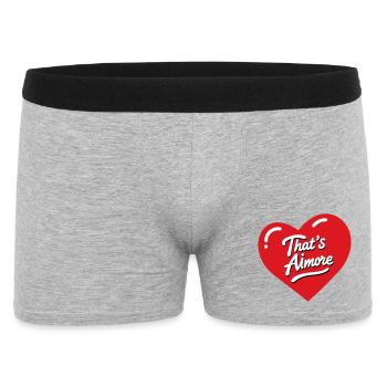 C’est le jeu de mots « AiMore » avec elle - Boxer Homme - gris chiné - Devant