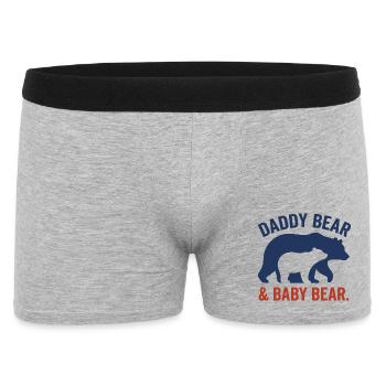 T-shirt pour la fête des pères, idée cadeau pour papa, sweat à capuche - Boxer Homme - gris chiné - Devant