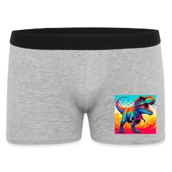 dinosaure - Boxer Homme - gris chiné - Devant