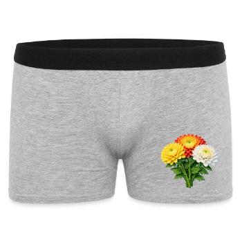 Bouquet du Trio Chrysanthème - Boxer Homme - gris chiné - Devant