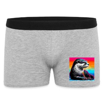 loutre - Boxer Homme - gris chiné - Devant