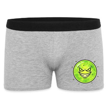 Lune Sombre avec un sourire - Boxer Homme - gris chiné - Devant