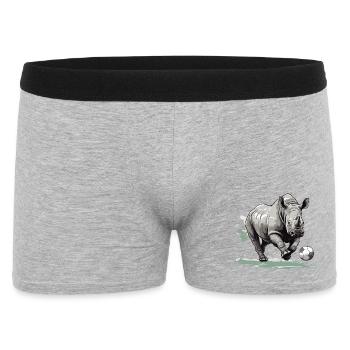 Équipe de football des Rhinos - Boxer Homme - gris chiné - Devant