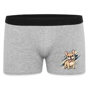 Franz Bulldog Fun - Boxer Homme - gris chiné - Devant
