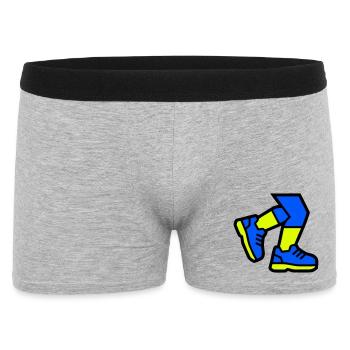 Jogging dynamique des jambes de coureur - Boxer Homme - gris chiné - Devant