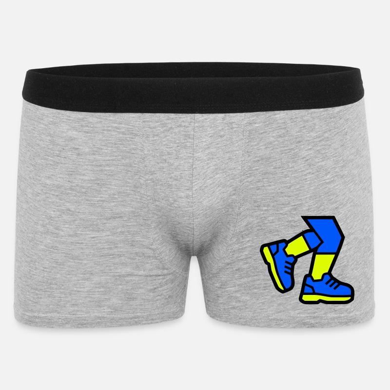 Dynamische Läufer Beine Joggen - Männer Boxer Shorts - Grau meliert