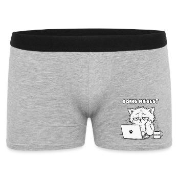 Feline Office Motivation - Men's Boxer Shorts - heather grey - Front