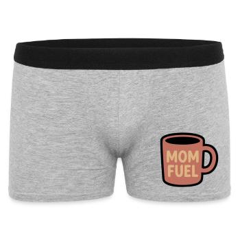 Mom Fuel Coffee Mug Mom - Men's Boxer Shorts - heather grey - Front