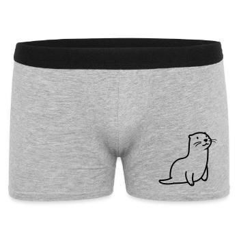 Otter - Männer Boxer Shorts - Grau meliert - Vorne