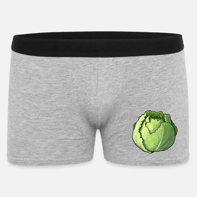 salade - Boxer Homme - gris chiné