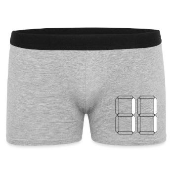 NUMÉRO 11 Cadeau d’anniversaire d’elfe numérique - Boxer Homme - gris chiné - Devant