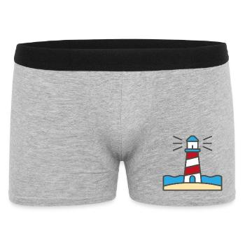 Phare au bord de la mer - Boxer Homme - gris chiné - Devant