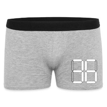 NUMBER 36 Thirty-Six Gift Digital - Men's Boxer Shorts - heather grey - Front