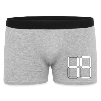 NUMBER 49 Forty-Nine Gift Digital - Men's Boxer Shorts - heather grey - Front