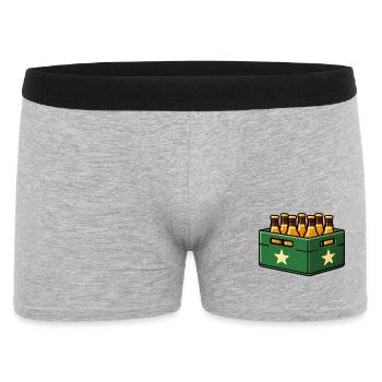 Caisse de bière - Boxer Homme - gris chiné - Devant