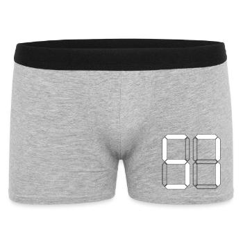 NUMBER 57 Fifty-Seven Gift Digital - Men's Boxer Shorts - heather grey - Front