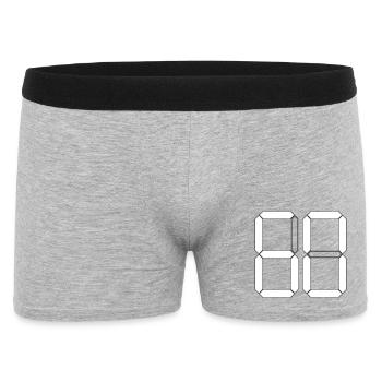 NUMBER 60 Number Gift Digital - Men's Boxer Shorts - heather grey - Front