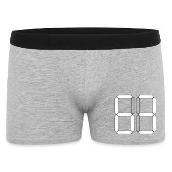 NUMBER 63 Sixty-Three Gift Digital - Men's Boxer Shorts - heather grey - Front
