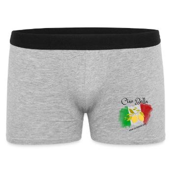 Lemon Branch in Italian Flag - Men's Boxer Shorts - heather grey - Front