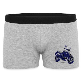 er 6n - Männer Boxer Shorts - Grau meliert - Vorne
