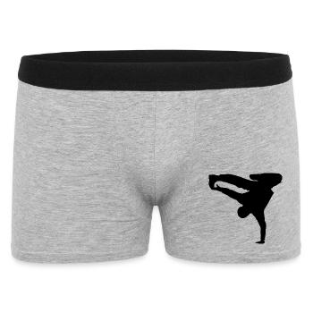 danse Capoeira - Boxer Homme - gris chiné - Devant