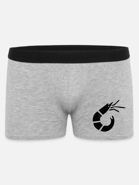 Shrimp - Crab - Shrimp Fishing - Men's Boxer Shorts - heather grey